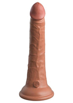 Load image into Gallery viewer, King Cock Elite Dual Density Silicone Dildo - Caramel - 7in
