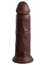 Load image into Gallery viewer, King Cock Elite Dual Density Silicone Dildo - Chocolate - 8in
