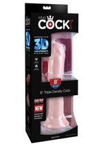 Load image into Gallery viewer, King Cock Plus Triple Density Dildo - Vanilla - 8in
