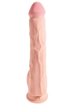 Load image into Gallery viewer, King Cock Plus Triple Density Dildo with Balls - Vanilla - 12in

