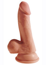 Load image into Gallery viewer, King Cock Plus Triple Density Dildo with Balls - Caramel - 6.5in
