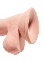 Load image into Gallery viewer, King Cock Plus Triple Density Dildo with Balls - Vanilla - 6.5in
