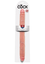 Load image into Gallery viewer, King Cock Thick Double Dildo - Flesh/Vanilla - 16in
