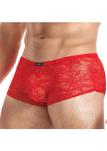 Load image into Gallery viewer, Lace King Lace Trunks - Red - Large/Medium

