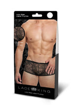 Load image into Gallery viewer, Lace King Lace Trunks - Black - Medium/Small

