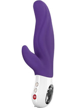 Load image into Gallery viewer, Lady Bi Silicone Vibrator with Clitoral Stimulator - Purple/Violet
