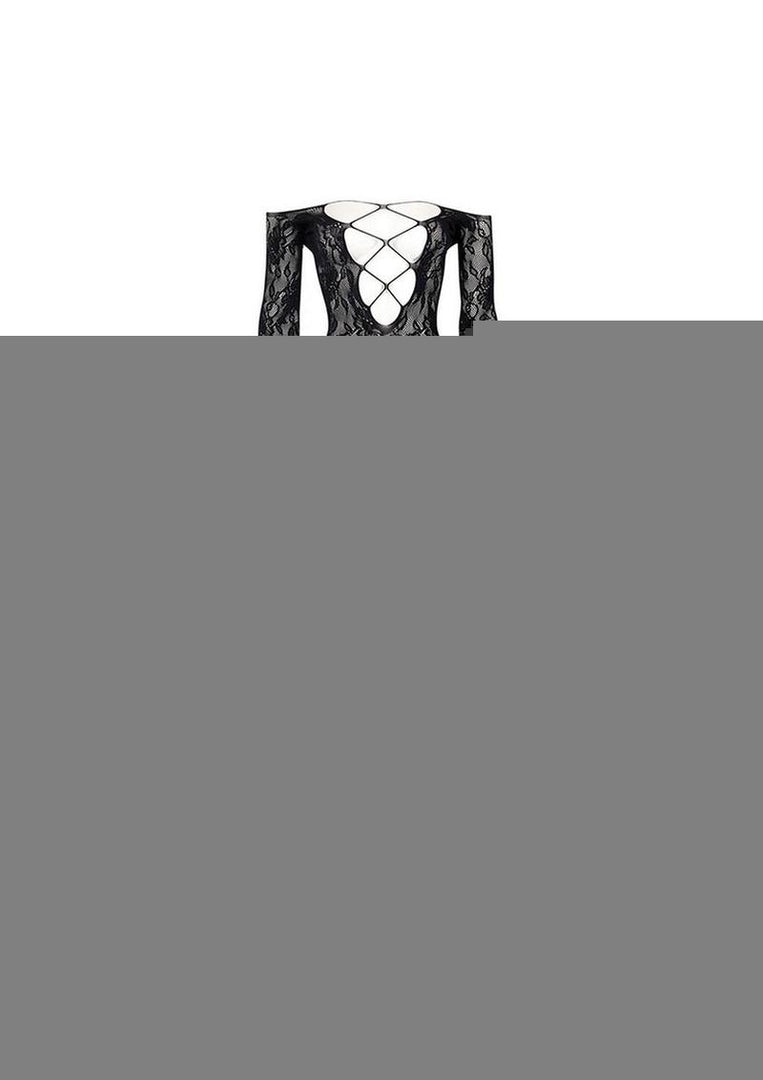 Le Desir Criss Cross Neck Bodystocking