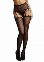 Load image into Gallery viewer, Le Desir Crotchless Cut Out Pantyhose - Black - One Size
