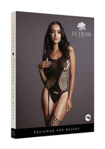 Load image into Gallery viewer, Le Desir Fence Suspender Bodystocking - Black - One Size
