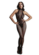 Load image into Gallery viewer, Le Desir Fishnet and Lace Bodystocking - Black - One Size
