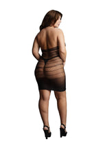 Load image into Gallery viewer, Le Desir High Lace Neck Net Mini Dress