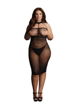 Load image into Gallery viewer, Le Desir High Neck Dress - Black - Queen