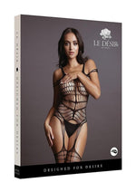 Load image into Gallery viewer, Le Desir Shredded Bodystocking - Black - One Size
