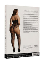 Load image into Gallery viewer, Le Desir Strapless Crotchless Teddy with Stockings
