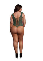 Load image into Gallery viewer, Le Desir V-Neck Teddy with Opaque Panels
