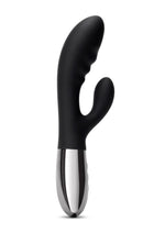 Load image into Gallery viewer, Le Wand Blend Rechargeable Siliconel Rabbit Vibrator - Black
