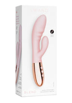 Load image into Gallery viewer, Le Wand Blend Rechargeable Siliconel Rabbit Vibrator - Rose Gold
