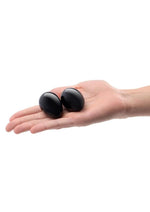 Load image into Gallery viewer, Le Wand Crystal Yoni Eggs Silicone Kegal Balls - Black Obsidian - Black
