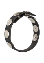Load image into Gallery viewer, Leather Multi-Snap Cock Ring - Black
