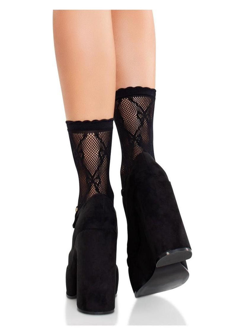 Leg Avenue Bow Net Anklets