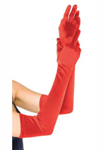Load image into Gallery viewer, Leg Avenue Extra Long Satin Gloves - Red - One Size
