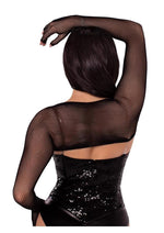 Load image into Gallery viewer, Leg Avenue Fishnet Fingerless Gloved Shrug