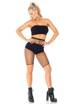 Load image into Gallery viewer, Leg Avenue Industrial Net Biker Shorts
