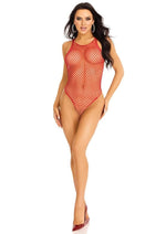 Load image into Gallery viewer, Leg Avenue Industrial Net Snap Crotch Tank Bodysuit
