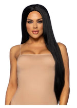 Load image into Gallery viewer, Leg Avenue Long Straight 33 Center Part Wig - Black - One Size
