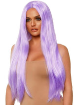 Load image into Gallery viewer, Leg Avenue Long Straight 33 Center Part Wig - Lavender/Purple - One Size

