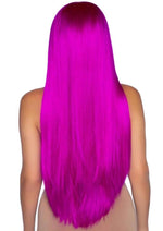 Load image into Gallery viewer, Leg Avenue Long Straight 33 Center Part Wig - Raspberry/Red - One Size
