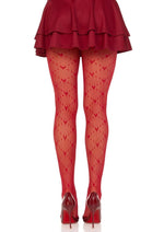 Load image into Gallery viewer, Leg Avenue Love Struck Heart Net Tights