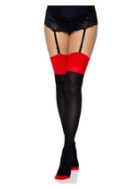 Load image into Gallery viewer, Leg Avenue Lycra Cuban Heel Two Toned Stocking
