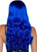 Load image into Gallery viewer, Leg Avenue Misfit Long Wavy Bang Wig - Blue - One Size
