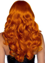 Load image into Gallery viewer, Leg Avenue Misfit Long Wavy Bang Wig - One Size - Ginger - Orange - One Size
