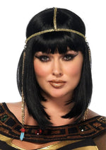 Load image into Gallery viewer, Leg Avenue Nile Queen Catsuit Dress with Jewel Collar Head
