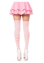 Load image into Gallery viewer, Leg Avenue Nylon Stocking with Stripe