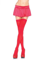 Load image into Gallery viewer, Leg Avenue Nylon Thigh High - Red - One Size
