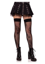 Load image into Gallery viewer, Leg Avenue Occult Net Thigh Highs - Black - One Size