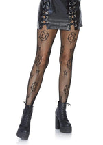 Load image into Gallery viewer, Leg Avenue Occult Net Tights - Black - One Size
