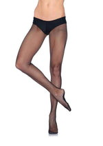 Load image into Gallery viewer, Professional Fishnet Tights with Nylon/Cotton Sole, No-Roll Waist Band - X-Long - Black