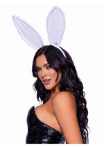 Load image into Gallery viewer, Leg Avenue Ruffle Bunny Ears - White - One Size
