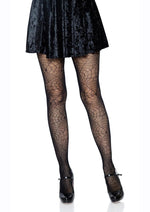 Load image into Gallery viewer, Leg Avenue Spider Lace Pantyhose - Black - One Size
