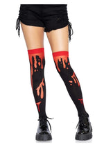 Load image into Gallery viewer, Leg Avenue Splatter Thigh Highs