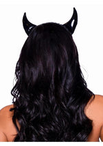 Load image into Gallery viewer, Leg Avenue Vinyl Devil Horns - Black - One Size
