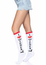 Load image into Gallery viewer, Leg Avenue Weiner Dog Knee Highs - Multicolor - One Size