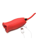 Load image into Gallery viewer, Lickgasm Magic Kiss Kissing Rechargeable Silicone Clitoral Stimulator with Thrusting Vibrator
