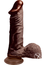 Load image into Gallery viewer, Lifelikes Black King Dildo - Chocolate - 9in
