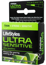 Load image into Gallery viewer, LifeStyles Condom Ultra Sensitive Lubricated - 3 Pack