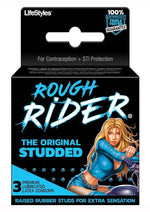 Load image into Gallery viewer, LifeStyles Rough Rider Original Studded 3&#39;s Condoms Latex
